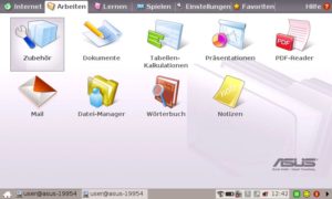 Abbildung 1: Mit Xandros auf dem Eee-PC fing der Durchbruch von Linux auf dem Desktop an.
