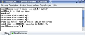 Abbildung 1: Bei Verwendung der Option "-a" kopiert "rsync" nicht nur rekursiv, sondern behält auch alle Dateieigenschaften bei.