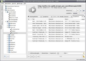 Abbildung 3: Über ein Plugin integrieren Sie das gesammelte Repertoire an Internetradio-Sendern der Shoutcast-Webseite.