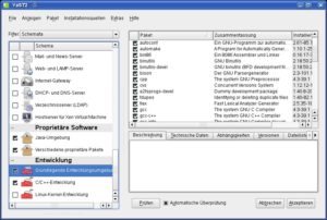 Abbildung 3: In Opensuse 11.0 installieren Sie die Entwicklerwerkzeuge über das Schema     <code srcset=