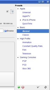 Abbildung 4: Über die Presets stellt Handbrake automatisch vernünftige Voreinstellungen für verschiedene Settings ein. Ein Klick auf     <code srcset=