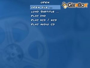 Abbildung 5: Geexbox erweckt nicht den Eindruck eines 18 MByte kleinen Linux. Die Ähnlichkeit zu Freevo sticht ins Auge.