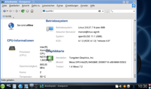 Auch OpenSuse 11.1 lässt sich auf dem NB100 problemlos installieren.