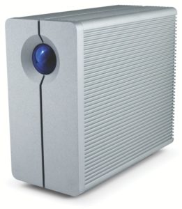Kompaktes Designer-NAS mit bis zu 2 TByte Speicherplatz und Linux: Das Lacie 2big Network.