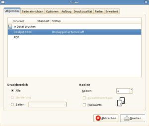 Abbildung 1: Firefox 3 unterstützt native Gtk+-Widgets, der Gtk+-Druckdialog findet ebenfalls Einzug.
