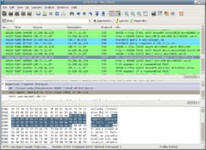 Abbildung 1: Umfassende Informationen liefert Wireshark bereits im Hauptfenster.