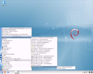 Abbildung 1: KDE setzt auf eine große Kontollleiste am unteren Bildschirmrand, über welche Sie das gesamte System steuern.