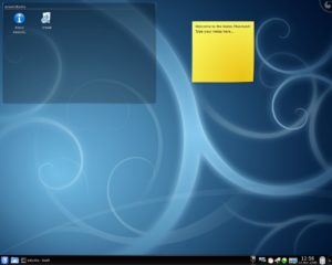 Abbildung 2: Den Kubuntu-Desktop können Sie als Live-System testen, ohne ihn gleich installieren zu müssen.
