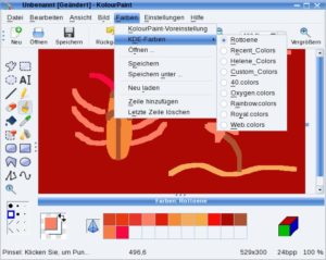 Abbildung 4: Eigene Paletten erstellen Sie im Handumdrehen mit einem Text-Editor, hier beispielsweise eine mit mehreren Rottönen.