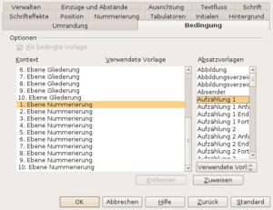 Abbildung 4: Eine bedingte Formatierung ermöglicht es, verschiedene Aufzählungsebenen ganz unterschiedlich zu gestalten.