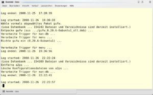 Abbildung 4: Hilft dem Gedächtnis auf die Sprünge: Ein Blick ins APT-Logfile verrät, wann Sie welche Pakete installiert haben.