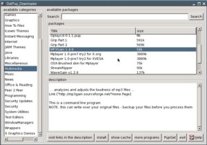 Abbildung 5: Mit Puppys Paketmanager Dotpup installieren Sie zusätzliche Software vom Online-Repository.