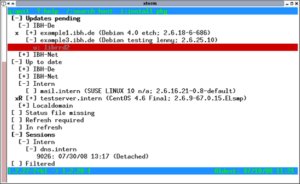 Mit Apt-Dater lassen sich Rechner in einem Netzwerk gruppenweise updaten.