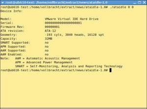 Ataidle bringt es an den Tag: Die virtuelle Festplatte von VMware unterstützt weder APM noch AAM.