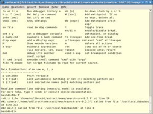 BashDB bietet dem Shell-Skript Entwickler viele Debugging-Funktionen, die er von Hochsprachen wie C++ kennt.