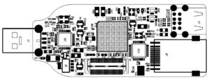Der mit einer ARM-CPU und 64 MByte RAM ausgestattete Linux-Mini-PC Callao USB 9260 ist nur so groß wie ein USB-Stick.
