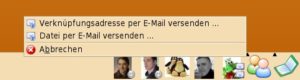 Das Contacts-Applet stellt häufig genutzte Kontakte als eigene Buttons dar.