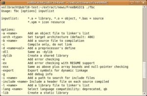 FreeBasic-Programme müssen vor dem Ausführen erst kompiliert werden.
