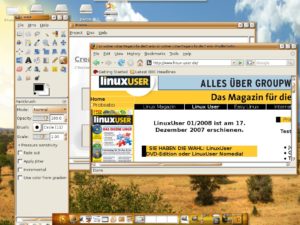Geubuntu kommt mit einem sorgfältig zusammengestellten Enlightenment-Desktop daher.