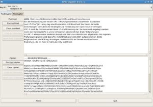 Eine Textpassage oder ganze Dateien zu verschlüsseln ist mit GPG-Crypter ein Leichtes.