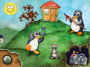 Juxlala richtet sich an Kinder im Vorschulalter und enthält einige (Lern-) Spiele.