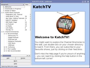 KatchTV hilft beim Podcatching.