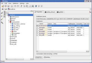 KPoGre verwaltet fast jeden Aspekt einer Postgres-Installation.