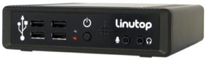 Der lüfterlose Linutop II kommt mit unter 8 Watt aus und bietet einen kompletten Linux-Desktop.