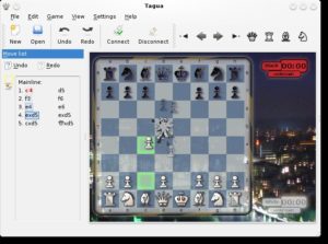 Als eines der ersten Spiele implementierte Tagua Schach.