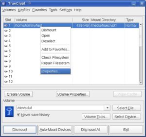 Die grafische Oberfläche von Truecrypt 5.0 erlaubt jetzt das unkomplizierte Bedienen der hochsicheren Verschlüsselungssoftware.