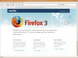 Kompromisslösung: Statt eines aufdringlichen EULA-Splashscreens setzt Mozilla bei Firefox in Zukunft wohl diese dezentere Lösung ein.