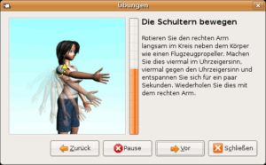 Workrave's Gymnastikübungen sind unterhaltsam und halten fit.