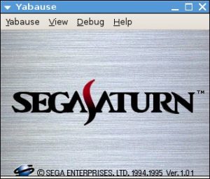 Yabause startet genauso wie das Original.
