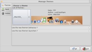 Abbildung 2: Beim ersten Start legen Sie das Aussehen der Leiste über vorkonfigurierte Themes fest.