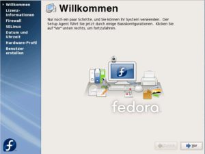 Abbildung 8: Der Startassistent hilft Ihnen, das neue System einzurichten.