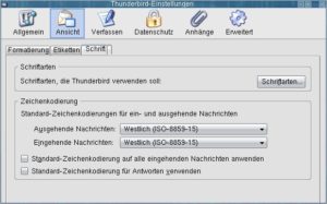 Abbildung 8: Einmal bietet Thunderbird ein Konfigurationstool im Firefox-Stil an …