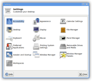 Der Settings Manager (Quelle: xfce.org)