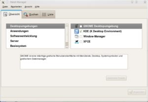 Abbildung 1: Fedora nutzt seit einigen Versionen das grafische Frontend Pirut als Standard-Paketmanager.
