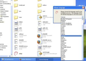 Abbildung 2: Den Debian-Installer können Sie auch unter Windows zum Leben erwecken.