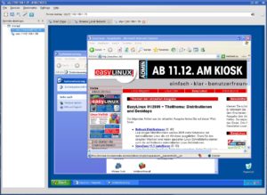 Abbildung 4: Da Krfb auch das Protokoll RDP unterstützt, gestaltet sich der Zugriff auf Windows-Desktopfreigaben mit Linux sehr komfortabel und unproblematisch.