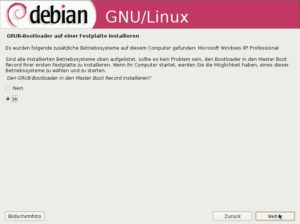 Abbildung 4: Der Bootloader Grub startet auf Wunsch sämtliche installierten Betriebssysteme und legt für diese bereits während der Installation Einträge im Bootmenü an.