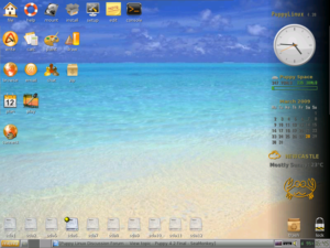 Puppy Linux 4.2 in Aktion.