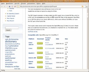 Abbildung 1: Die Erweiterung für den PDF-Import laden Sie mit wenigen Mausklicks herunter.
