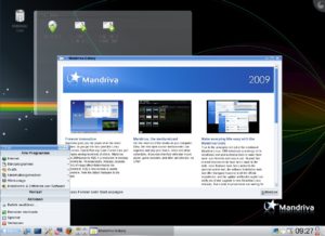 Abbildung 1: Nach dem Booten startet Mandriva One 2009 eine aktuelle KDE-4-Oberfläche.