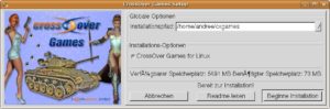 Abbildung 1: Im Installations-Setup können Sie lediglich den Verzeichnispfad anpassen. Unter Ubuntu funktioniert die Darstellung der Zeichensätze nicht ganz, die Einrichtung klappt dennoch.