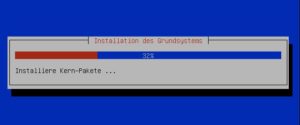 Abbildung 3: Viele Pakete wandern im Verlauf der Grundsystem-Installation auf den Rechner.