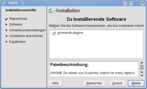 Abbildung 5: Per One-Click-Install-Button installieren Sie Gnome Do auch unter OpenSuse ohne große Umstände.