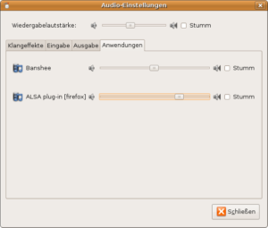 Dank PulseAudio können Sie die Lautstärke für einzelne Anwendungen regeln. Als ganz stabil gilt die Software allerdings noch nicht.