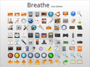Vorschau auf das neue Icon-Theme "Breathe".