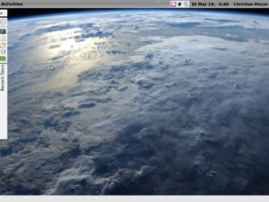 Abbildung 1: Die Gnome Shell ist die zentrale Komponente in der nächsten Major-Version von Gnome.